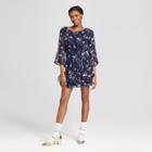 Women's Floral Bell Sleeve Dress - Lots Of Love By Speechless (juniors') Blue