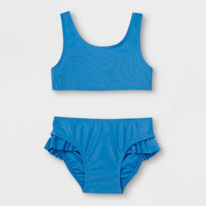 Toddler Girls' 2pc Bikini Set - Cat & Jack Blue