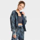 Women's Full Zip French Terry Printed Hoodie - Joylab Blue