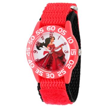 Girls' Disney Elena Of Avalor Red Plastic Time Teacher Watch - Red