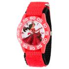 Girls' Disney Elena Of Avalor Red Plastic Time Teacher Watch - Red