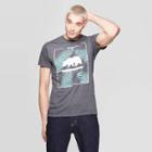 Men's Short Sleeve Crewneck Nor Cal Bear Graphic T-shirt - Awake Gray