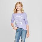 Girls' Besties Adventure Together Graphic Long Sleeve T-shirt - Cat & Jack Violet