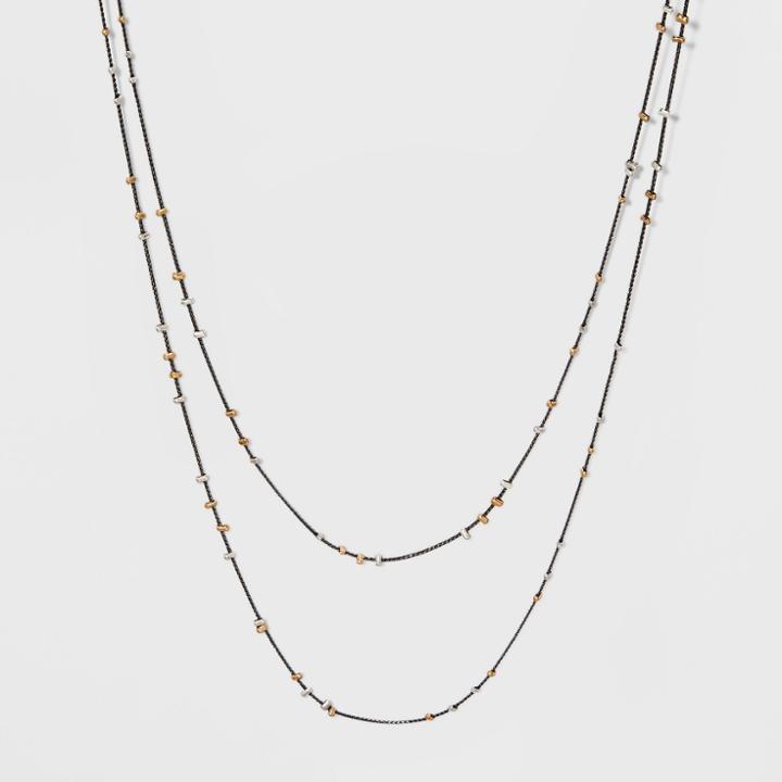 Target Station Chain With Scattered Crimps Necklace - Universal Thread,