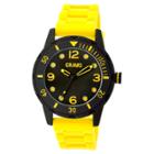 Women's Crayo Splash Silicone Strap Watch-yellow, Yellow