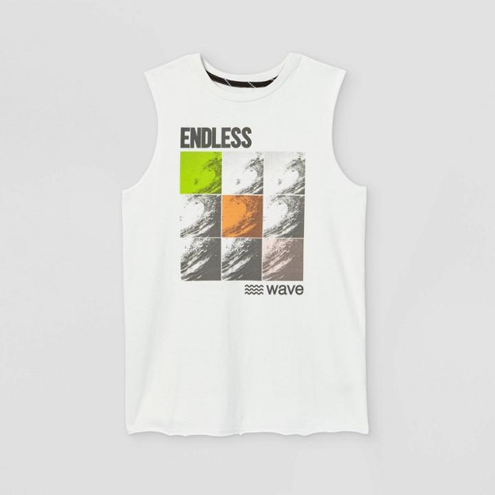 Boys' Graphic Tank Top - Art Class White