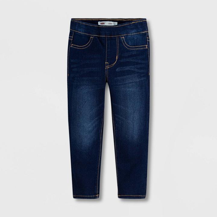 Levi's Toddler Girls' Pull-on Fashion Pants - Dark Blue