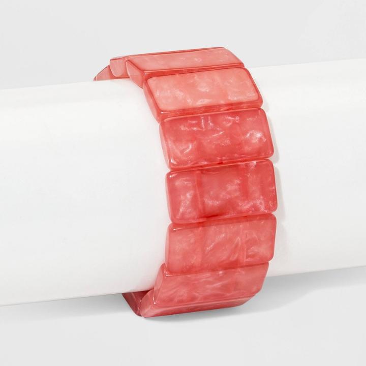 Sugarfix By Baublebar Polished Resin Bracelet - Coral, Girl's