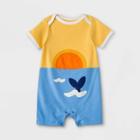 Baby Boys' Sunset Romper - Cat & Jack Mustard Newborn, Yellow