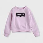 Levi's Toddler Girls' Crew Neck Pullover Sweatshirt - Pink