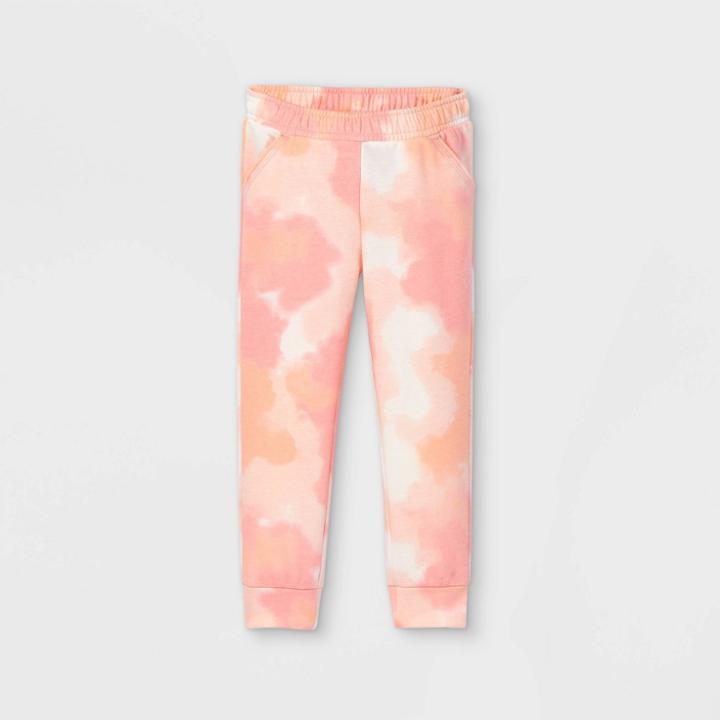 Toddler Girls' Tie-dye Jogger Pants - Cat & Jack Pink