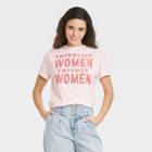 Fifth Sun Women's Empowered Women Empower Women Short Sleeve Graphic T-shirt - Pink
