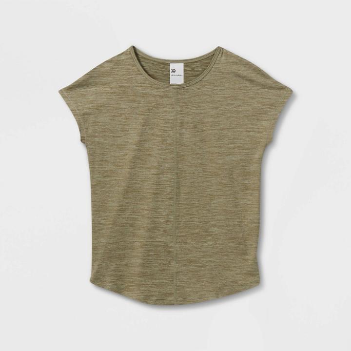 Girls' Short Sleeve Studio T-shirt - All In Motion Dark Green