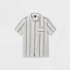 Boys' Short Sleeve Button-down Shirt - Art Class White