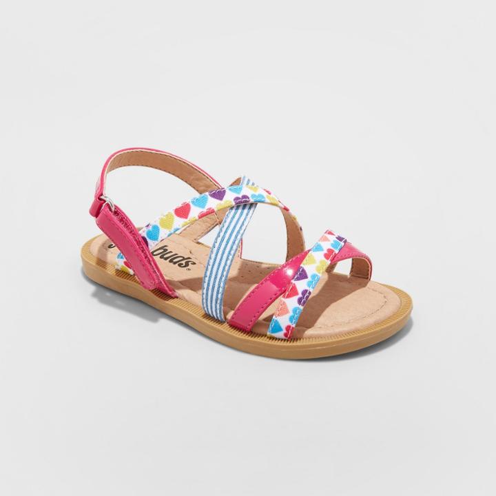 Target Toddler Girls' Just Buds Ankle Strap Sandals - Pink