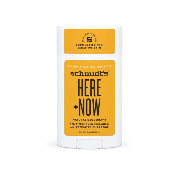 Schmidt's, In Partnership With Justin Bieber, Activated Charcoal Sensitive Skin Here + Now Natural Deodorant