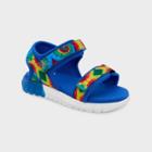 Toddler Surprize By Stride Rite Lumos Light-up Double Adjust Sandals - Blue