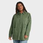 Women's Plus Size Utility Chore Jacket - Universal Thread Green