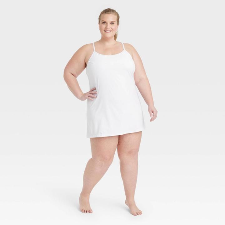 Women's Flex Strappy Exercise Dress - All In Motion White