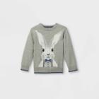 Toddler Boys' Easter Bunny Pullover Sweater - Cat & Jack Heather Gray