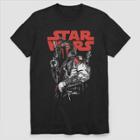 Men's Star Wars Boba Fett Short Sleeve Graphic T-shirt - Black