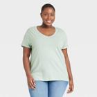Women's Plus Size V-neck T-shirt - Ava & Viv