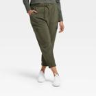 Women's Stretch Woven Cargo Joggers - All In Motion Olive Green Xs, Women's, Green Green