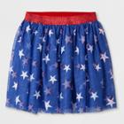 Girls' Star Print Glow-in-the-dark Americana Tutu Skirt - Cat & Jack Blue