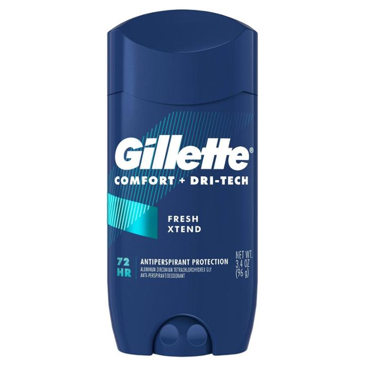 Gillette Comfort + Dritech Men's Antiperspirant Deodorant Invisible Solid Fresh Xtend
