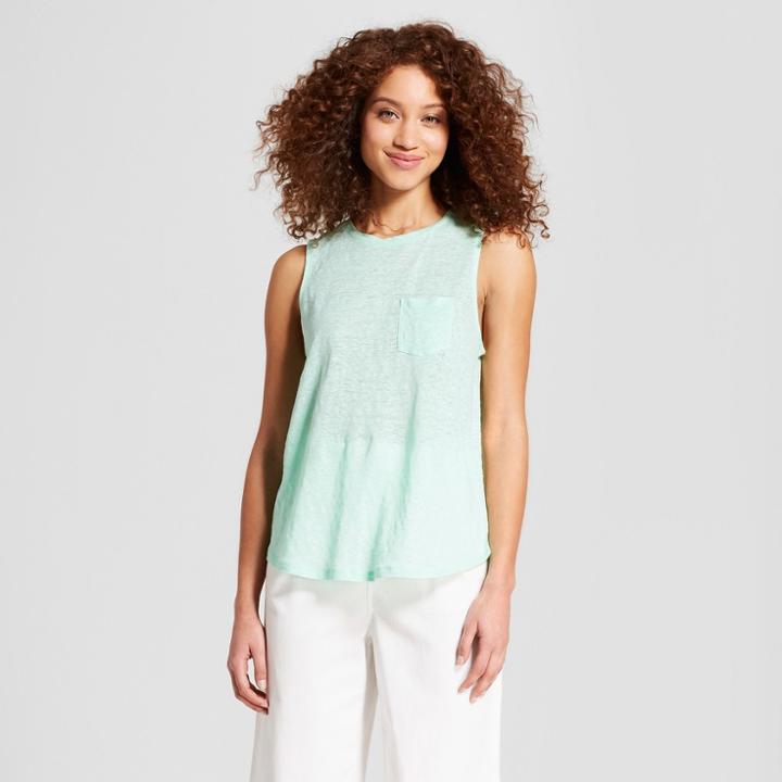 Women's Linen Tank - A New Day