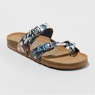 Women's Mad Love Prudence Footbed Sandals - Navy (blue)