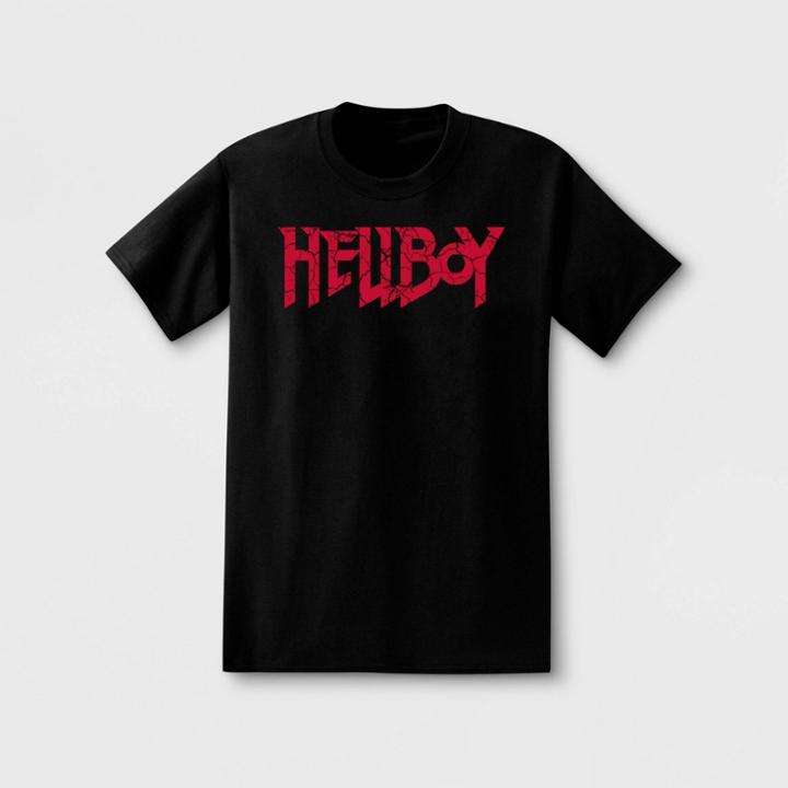 Iml Men's Hellboy Short Sleeve Graphic T-shirt Black