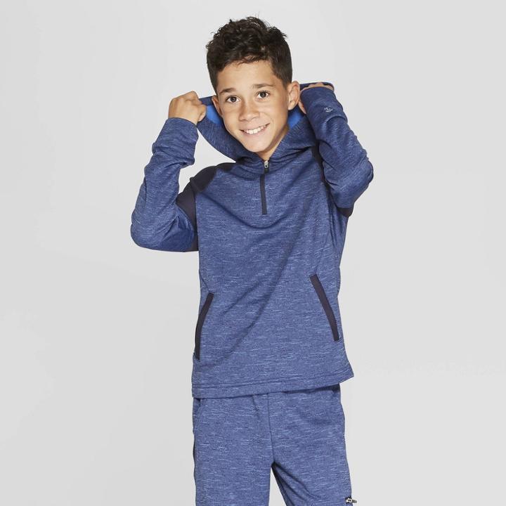 Boys' Spring Fleece Hoodie - C9 Champion Xavier Navy