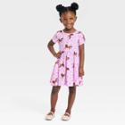 Toddler Girls' Afro Unicorn Printed Skater Dress - Purple