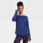 Women's Essential Crewneck Long Sleeve T-shirt - All In Motion Sapphire