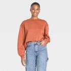 Women's Fleece Sweatshirt - Universal Thread Orange