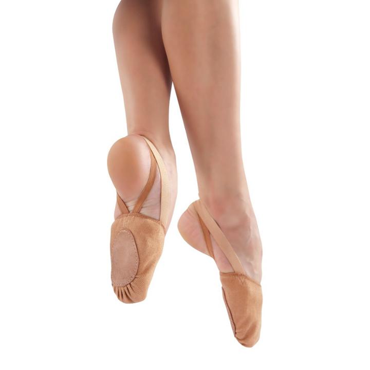 Danz N Motion By Danshuz Girls' Danshuz Freedom Canvas Ballet Tan