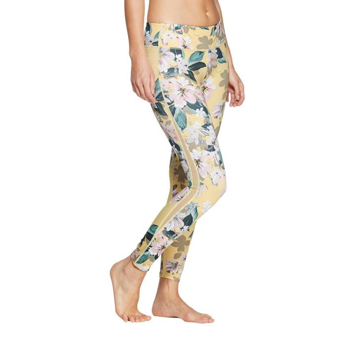 Women's Mid-rise Activewear Leggings - Joylab Pale Yellow