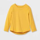 Toddler Girls' Solid Long Sleeve T-shirt - Cat & Jack Yellow