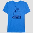 Men's Peanuts Snoopy Short Sleeve Graphic T-shirt - Blue S, Men's,