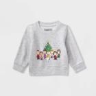 Toddler Peanuts Printed Pullover Sweatshirt - Heather Gray Newborn