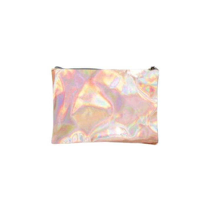 Adore Holographic Metallic Rose Gold Bag,
