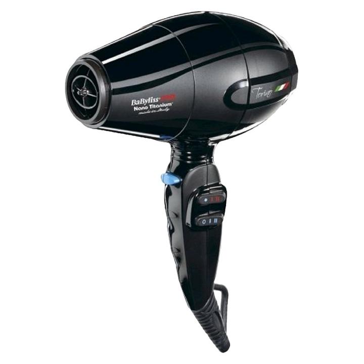 Babyliss Pro Nano Titanium Mid-size Hair Dryer, Black
