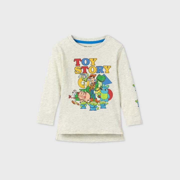 Toddler Boys' Disney Toy Story T-shirt - Off-white 4t - Disney Store, Beige/white