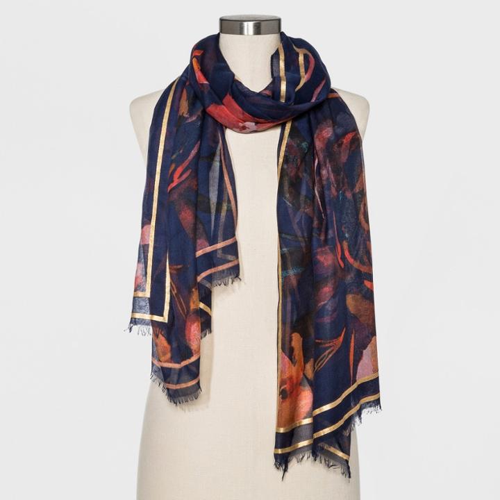 Women's Oblong Scarf - A New Day Burgundy (red)