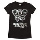 Girls' Guardians Of The Galaxy Short Sleeve T-shirt - Black M(7-8),