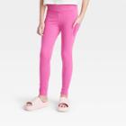 Girls' V-waist Pocket Leggings - Art Class Pink