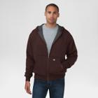 Dickies Men's Thermal Lined Fleece Hoodie- Dark Brown