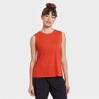 Women's Open Back Tank Top - All In Motion Orange