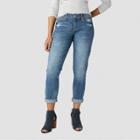 Denizen From Levi's Women's Mid-rise Modern Slim Cuffed Jeans - Light Wash 10,